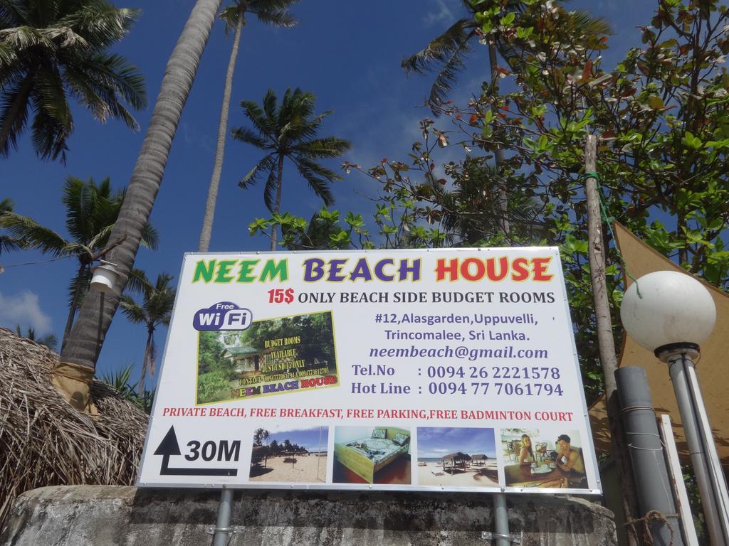 Neem Beach House Trincomalee Exterior foto